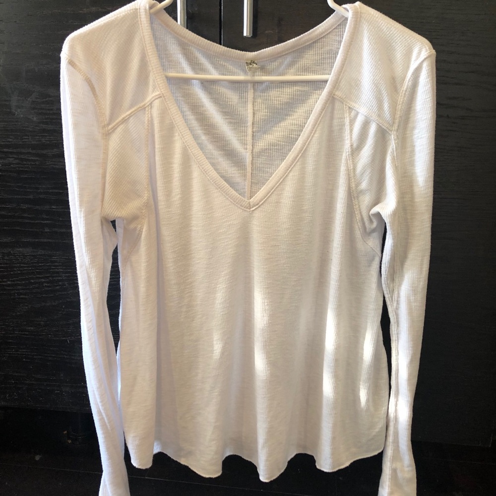 White free people long sleeve